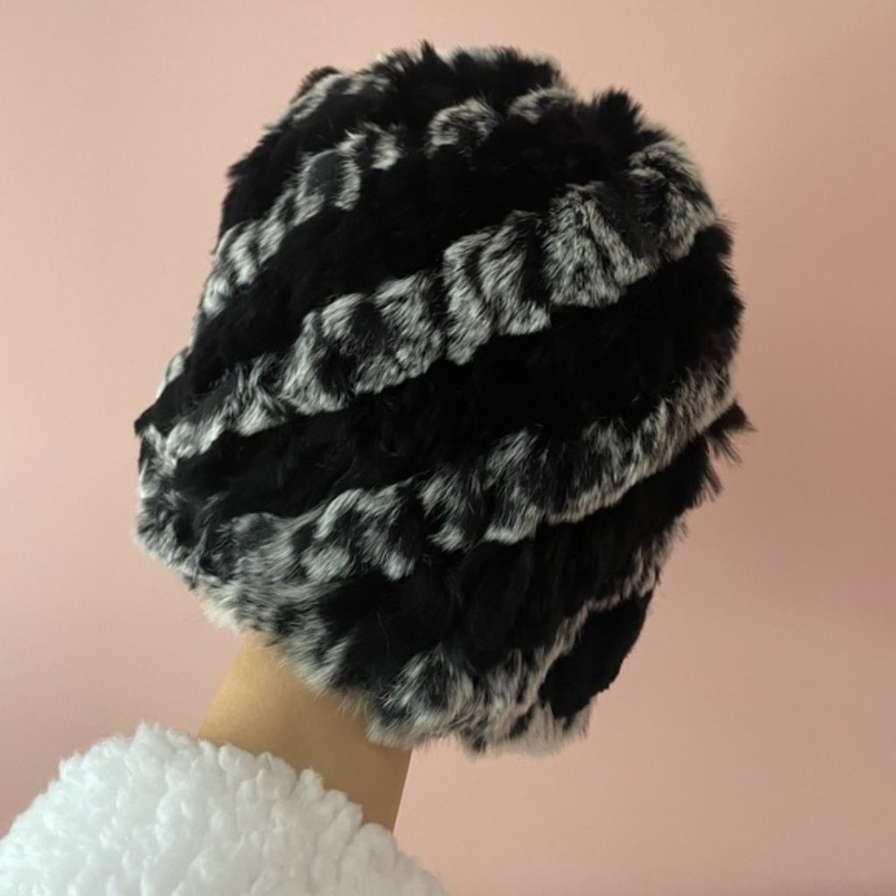 100% Real Rabbit Fur Hat - Picture 4 of 11